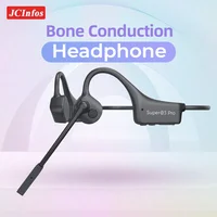 Auriculares Bluetooth de conducción ósea Auriculares inalámbricos Bluetooth Auriculares para jugadores Auriculares de trabajo de carga rápida con micrófono