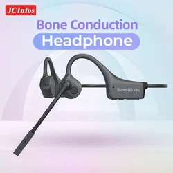 Bone Conduction Bluetooth Headphones Wireless Bluetooth Headset Gamer headphone Fast Charging Work Earphone with Microphone