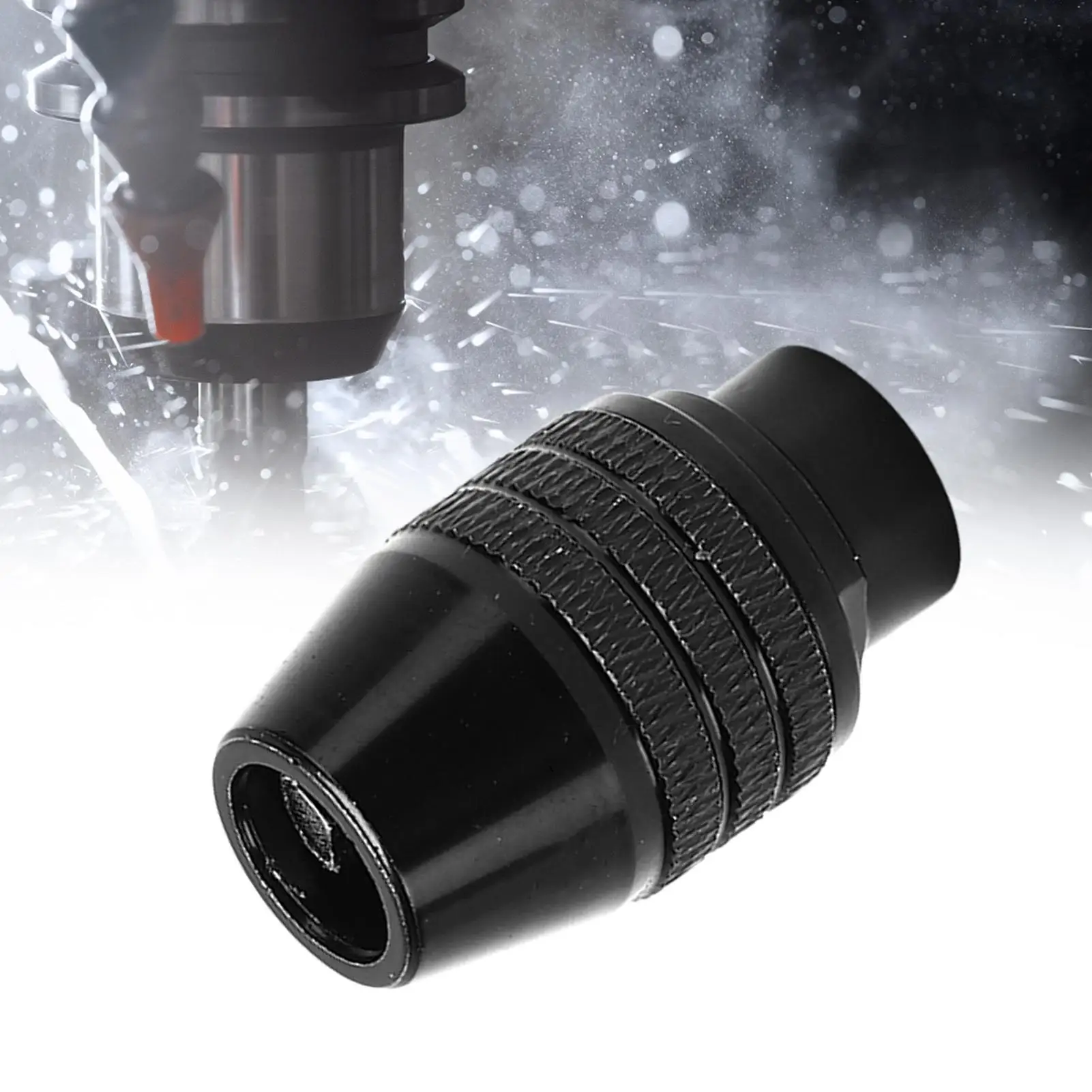 3 Jaw Quick Change Drill Chuck 7X0.75mm Carbon Steel 0.3 3.2mm Thread Adapter Accessory