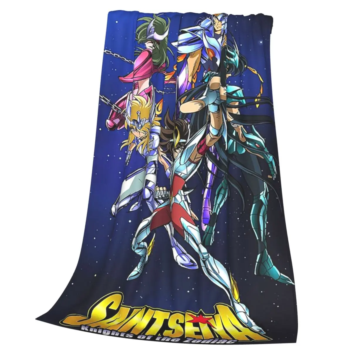 Knights Of The Zodiac Saint Seiya Anime Blanket Soft Warm Flannel Throw Blanket Cover for  Living room Picnic Travel Home Couch