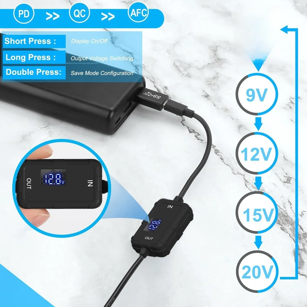In-car Charging Type C Car Charger Dash Cam Power Cable Car Charger Operating Temp -20-80 Converts USB To 12.8V