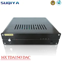 SUQIYA-L1543DAC 16X HiFi TDA1543 Home Audio DAC Decoder ingresso USB digitale coassiale/fibra ottica