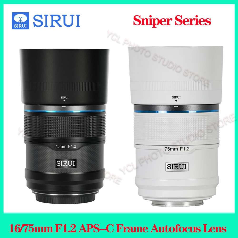 

SIRUI Sniper Series 16/75mm F1.2 APS-C Frame Autofocus Lens Set For Sony Fuji Nikon Cameras Large Aperture Wide Angle For Shoot