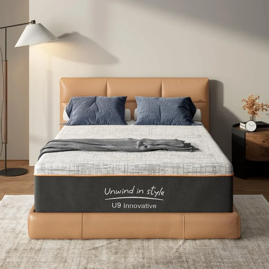 Memory Foam Mattress, Bamboo Charcoal and Cooling Gel, Fiberglass Free, Back Pain Relief - Mattress in a Box - 365-Night Trial