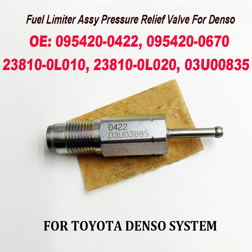 

095420-0422 Common Rail Pressure Relief Valve 095420-0670 23810-0L010 23810-0L020 03U00835 0954200422 For TOYOTA DENSO SYSTEM