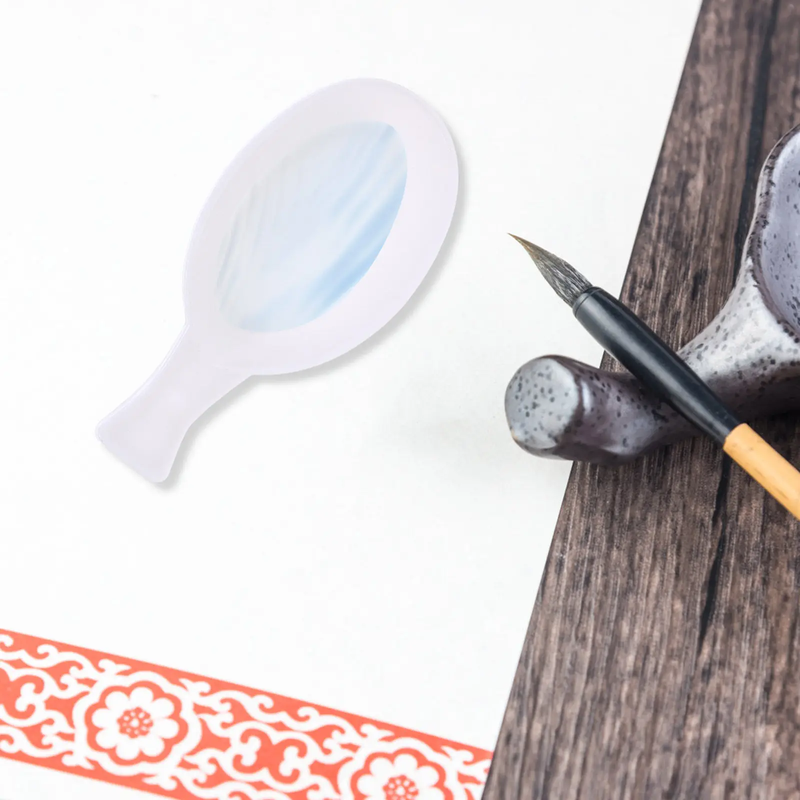 3Pcs Ink Plates Multi-Functional Pigment Storage Dish Creative Ink Holder for Calligraphy Study Office Home Supplies