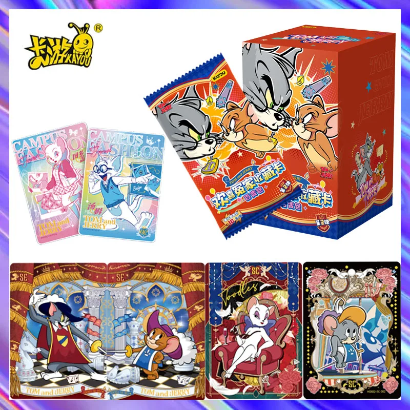 

KAYOU подлинная карта Том и Джерри Happy Enemies, разнообразный пакет, забавный фехтовальщик Duel, коллекционные карты аниме, игрушка в подарок