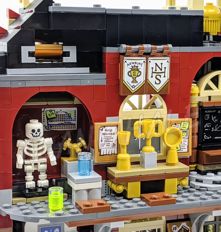 1474pcs Hidden Side Newbury Haunted High School Spooky Surprises House Claws 11464 Building Block Toys Compatible With Model