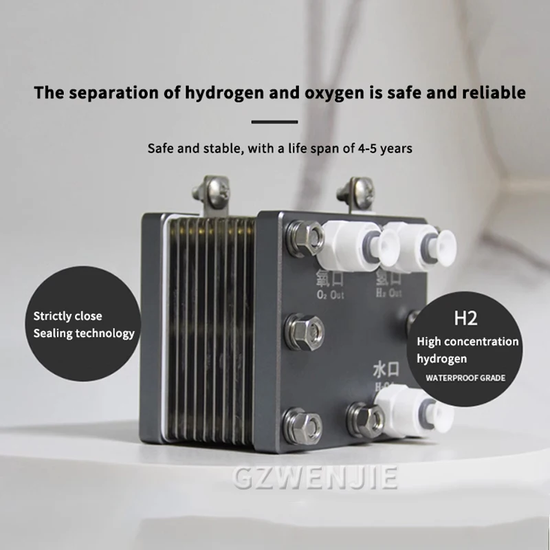 20A 300ML-1050ML Electrolytic Cell Module Hydrogen Generator PEM Proton Film Electric Rich Hydrogen Water Machine