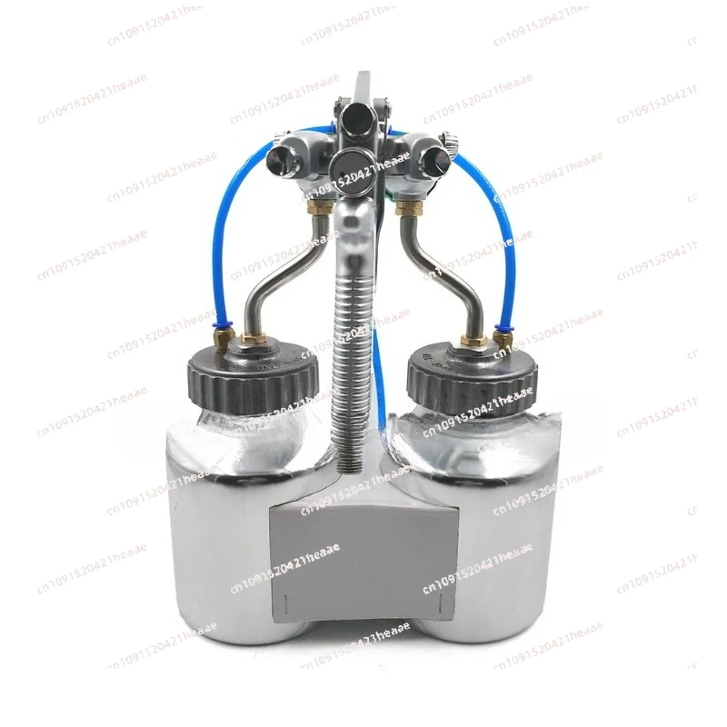Suitable for   Spray Gun Double Nozzle Paint Sprayer with ， 1.3mm  Head Pressure Feed Paint Spray Gun