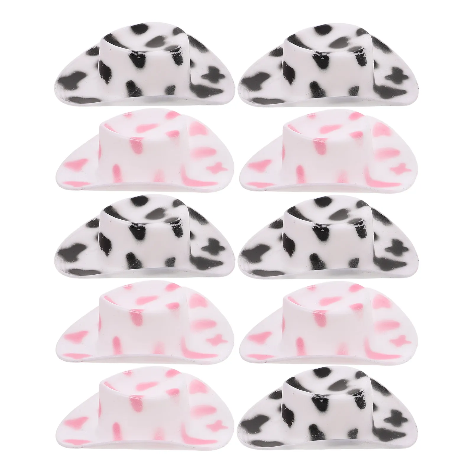 20Pcs Miniature Cowgirl Hats Lightweight Mini Western Dollhouse Accessories Party Decoration Craft Supplies Tiny Hats for Crafts