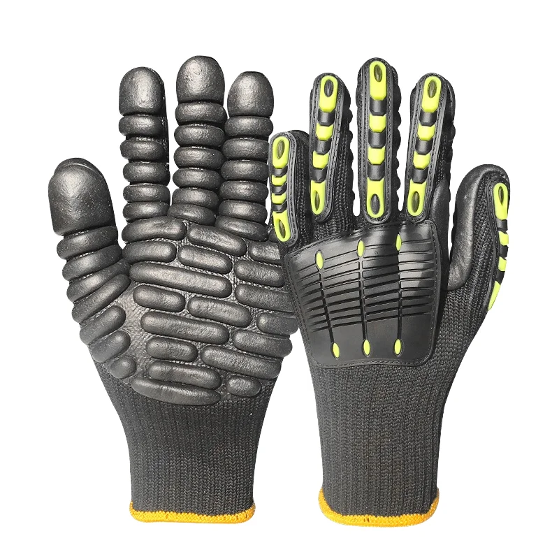 Cotton Cut-resistant Gloves With Anti-Vibration Durable Silicone-free Powder-free 25cm Length