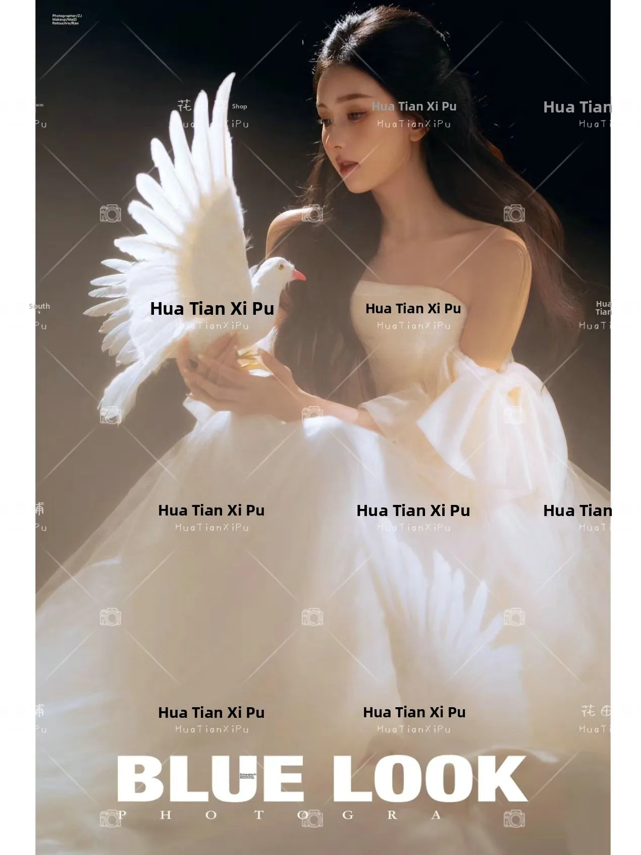 

Princess Style Photography White Moonlight Artistic Portrait Studio Gentle Photography Wedding Dress Ethnic Stage Costume