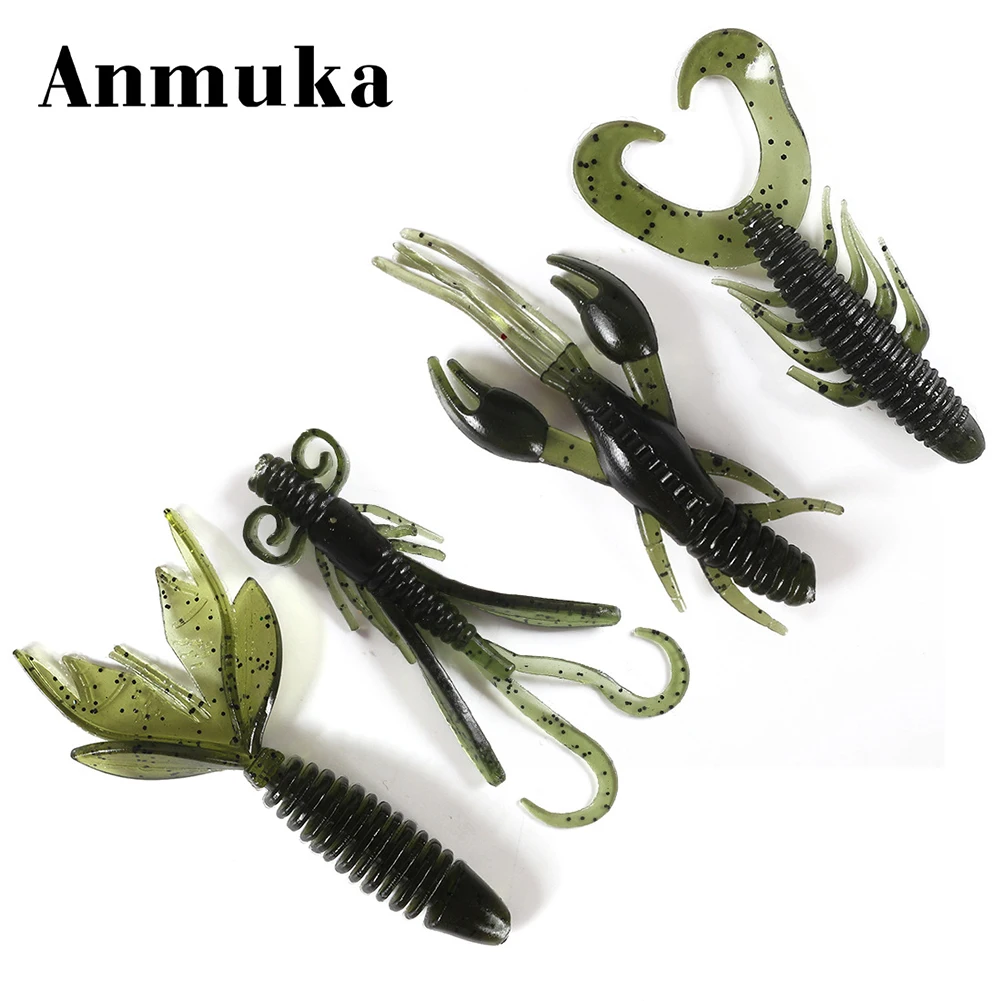 4pcs/set Fishing  Lure Bait 2g/5.5cm/5.8cm/6cm Artifical Soft Bait Fishing Accessories