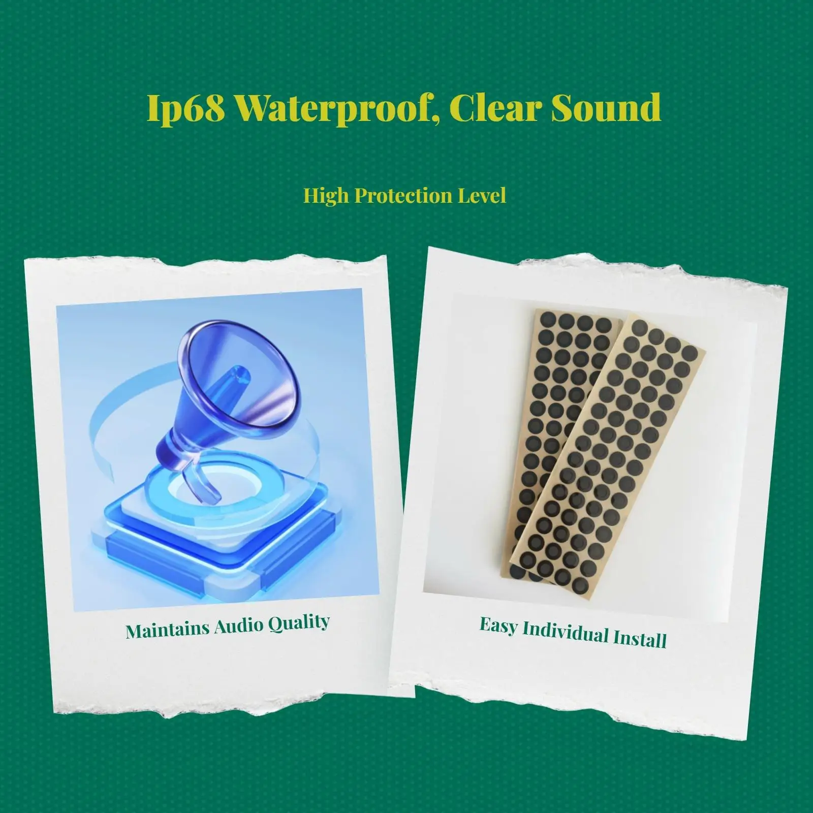 Waterproof Speaker Film Easy Install Waterproof Membrane Device Protector for Electric Toothbrush Speakers