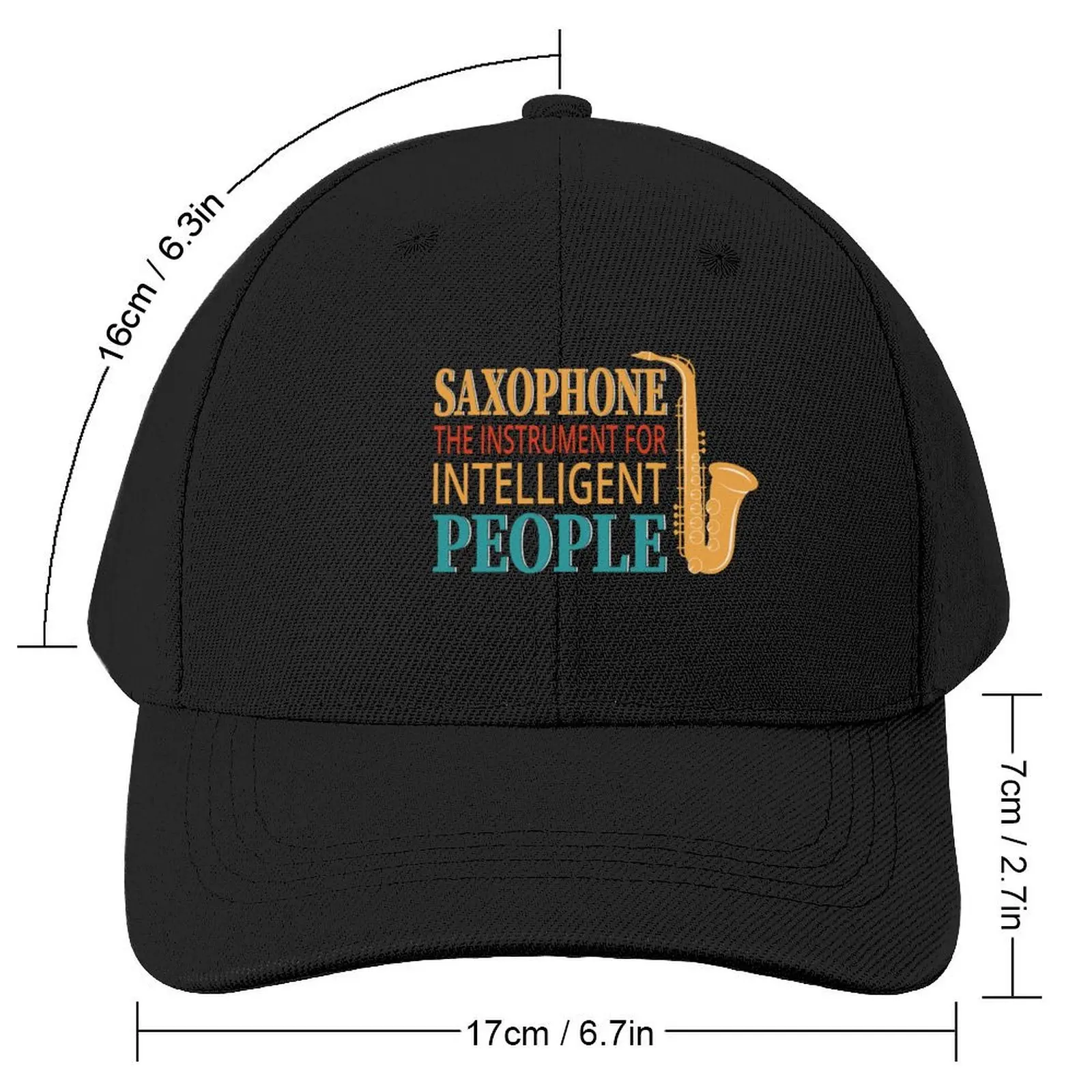 Saxophone The Instrument For Intelligent People Funny Saxophone Player Saxophone Saxophonist Musical Instruments Sa Baseball Cap