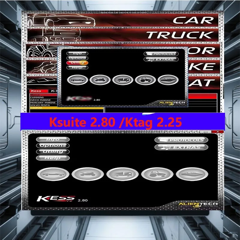 

Ktag 2.25 Ksuite 2.80 Software for KESS V2 V5.017 - RSA Error Fix EU Online Version Car Truck Bike Tractor Unlock Tool