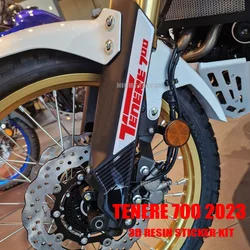 Tenere700 Sticker Motorcycle Accessories Front Fender Sticker 3D Epoxy Resin Sticker for Tenere 700 2022 2023 2024