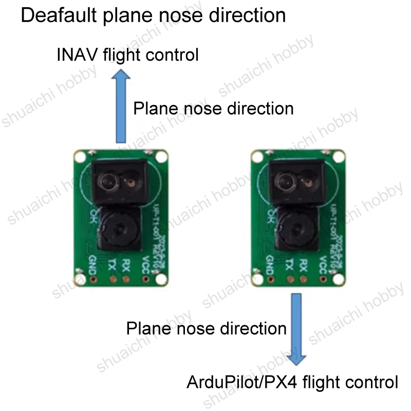 1PC Upixel UP-T1-001-Plus Optical Flow Sensor Ranging Module Horizontal/Vertical Positioning 50Hz 115200 Output for UAV RC Drone