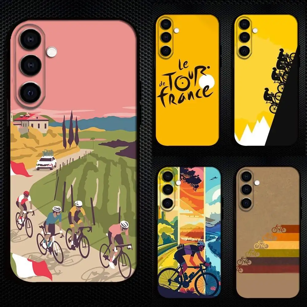 

T-Tour De France 2025 Phone Case For Samsung Galaxy A73,A72,A71,A70,A53,A52,A51,Others Soft Black Cover