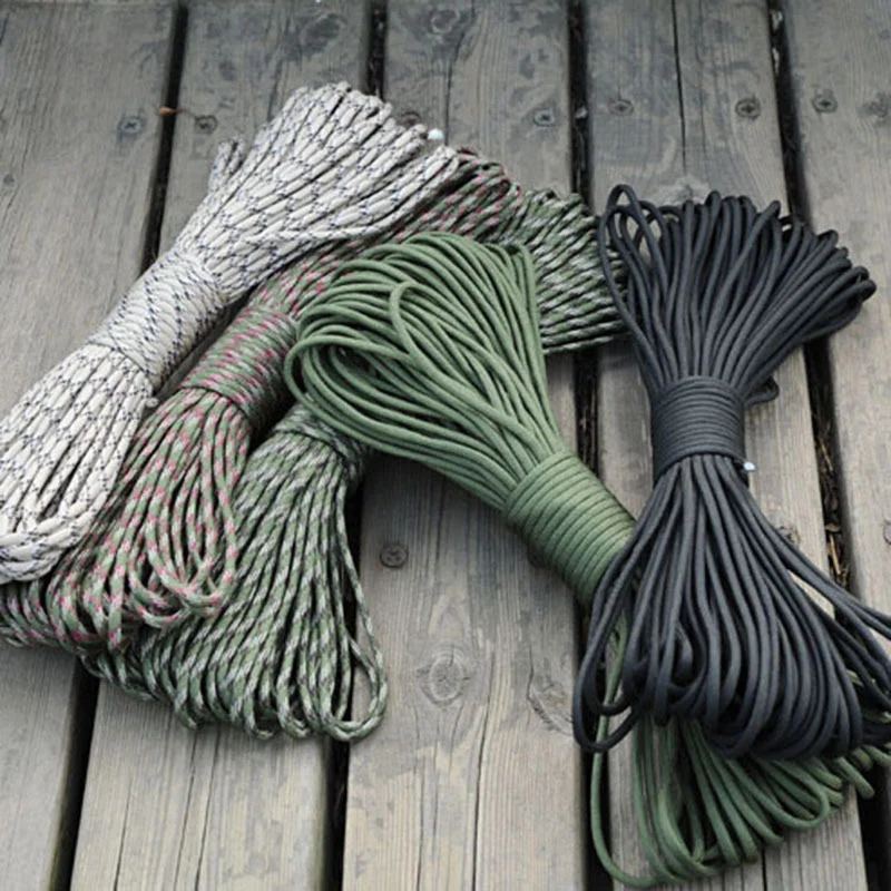 5/15/30m Paracord Rope 7 Strand 4mm Military Tactical 550 Parachute Cord Camping Accessories Outdoor Survival DIY Bracelet Line