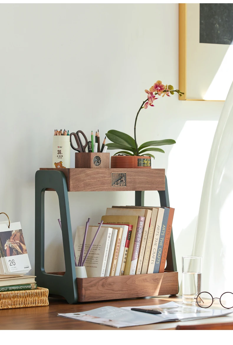 Walnut Shelf Solid Wood Desktop Storage Box Ashtray Cup Holder Toothpick Box Tissue Box Home Matching Set