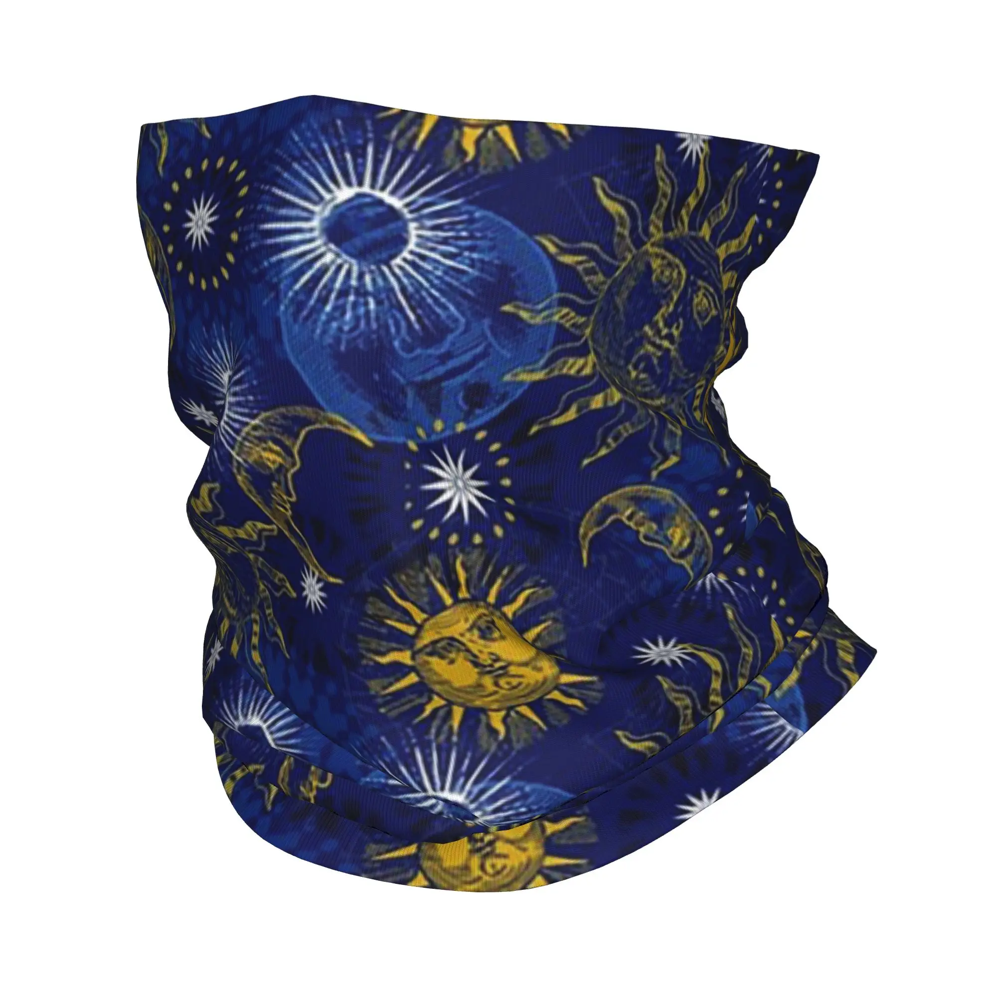 

Whimsi-goth Celestial Sun And Moon Pattern Bandana Neck Cover Printed Wrap Scarf Warm Headwear Cycling For Men Women Adult