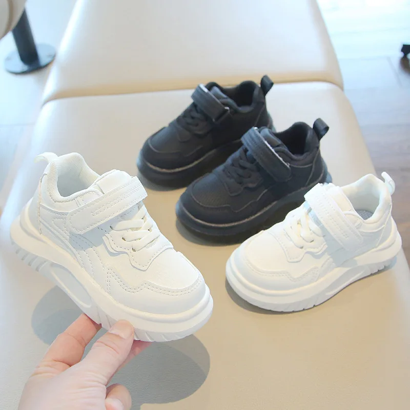 

Classic Children's Platform Sports Shoes Black Beige Boys Girls Causal Shoes School Running Non-slip Kids Sneakers Breathable