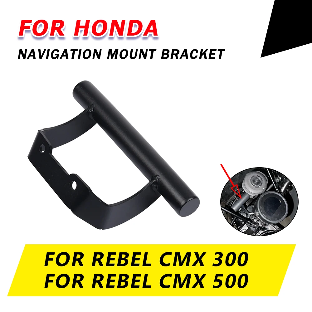 Motorcycle Windshield Stand Holder Mobile Phone GPS Navigation Plate Bracket For HONDA Rebel CMX 500 300 CMX300 CMX500 2023 2024