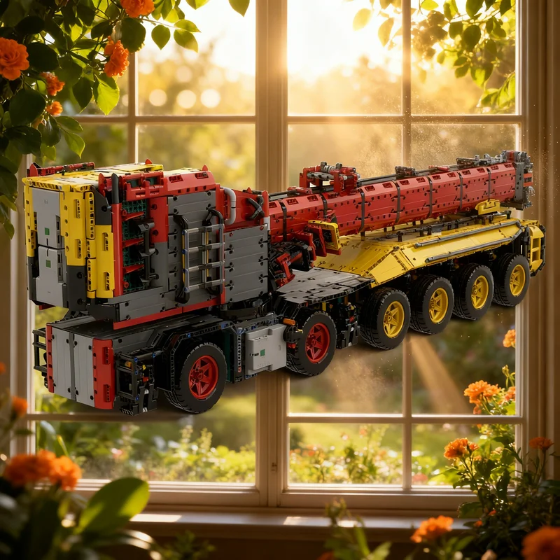 10026pcs MOC Little Crane Project Technical Model Building Blocks Display Education Creative Assemble 3D Craft Birthday Brick