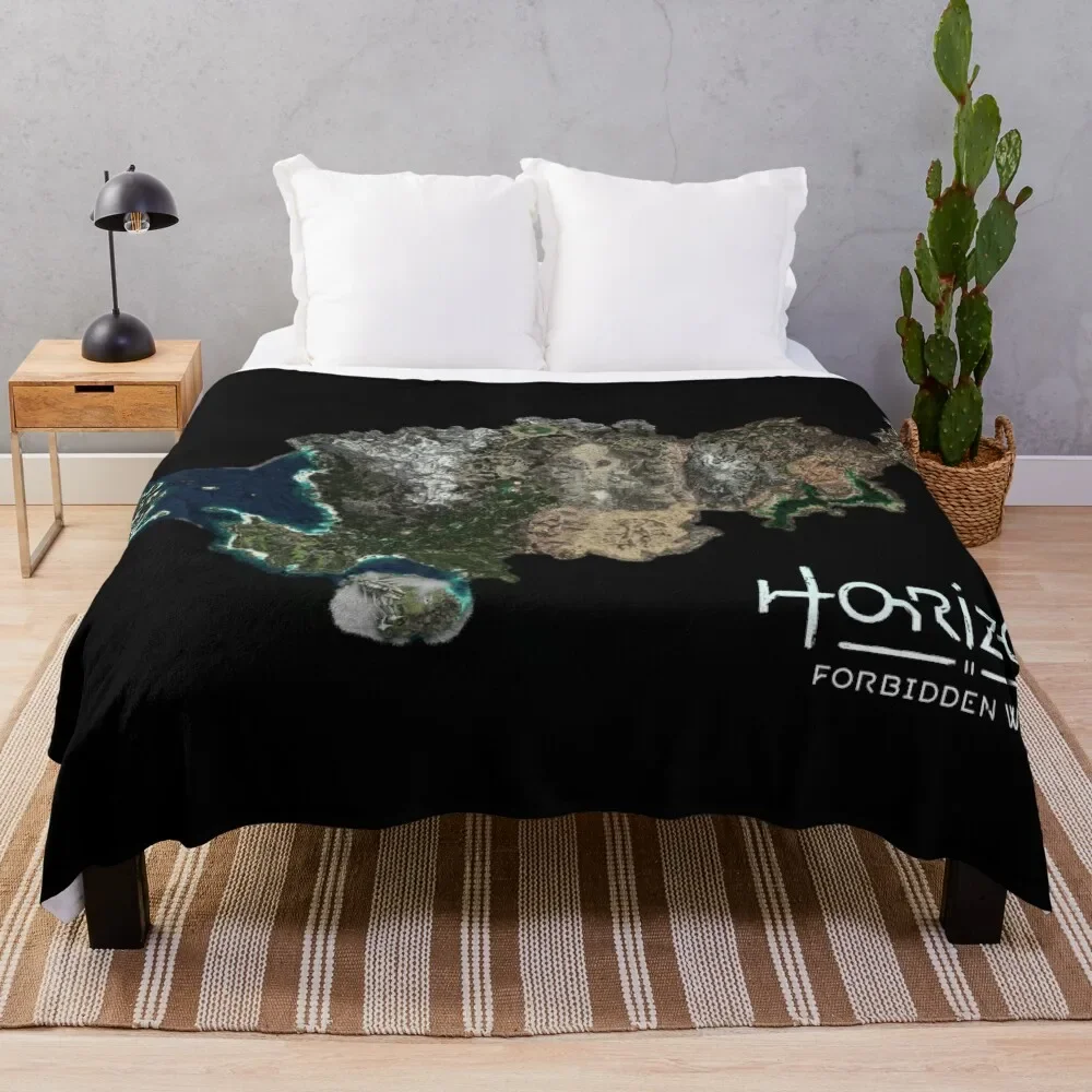 Horizon Forbidden West Map Throw Blanket funny gift Beautifuls valentine gift ideas bed plaid Blankets