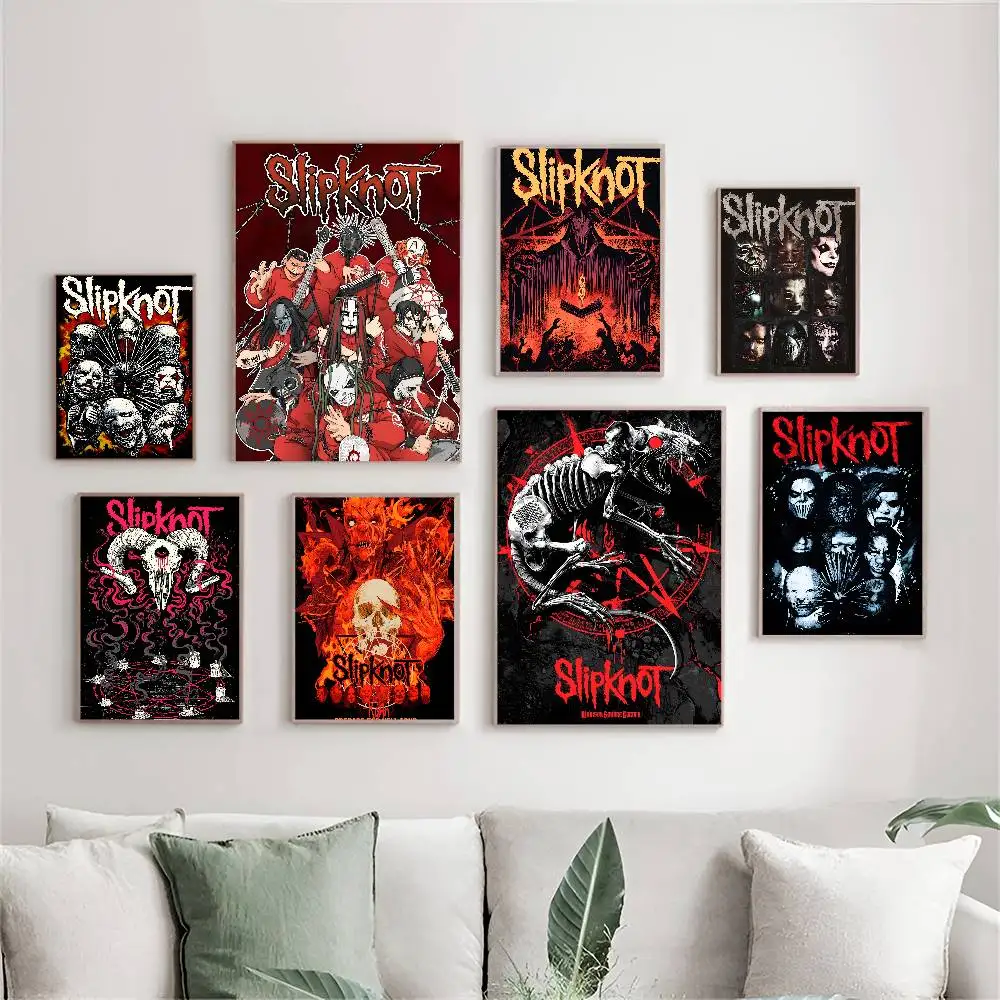 New Metal Band S-SlipknotS Whitepaper Poster HD Quality Post