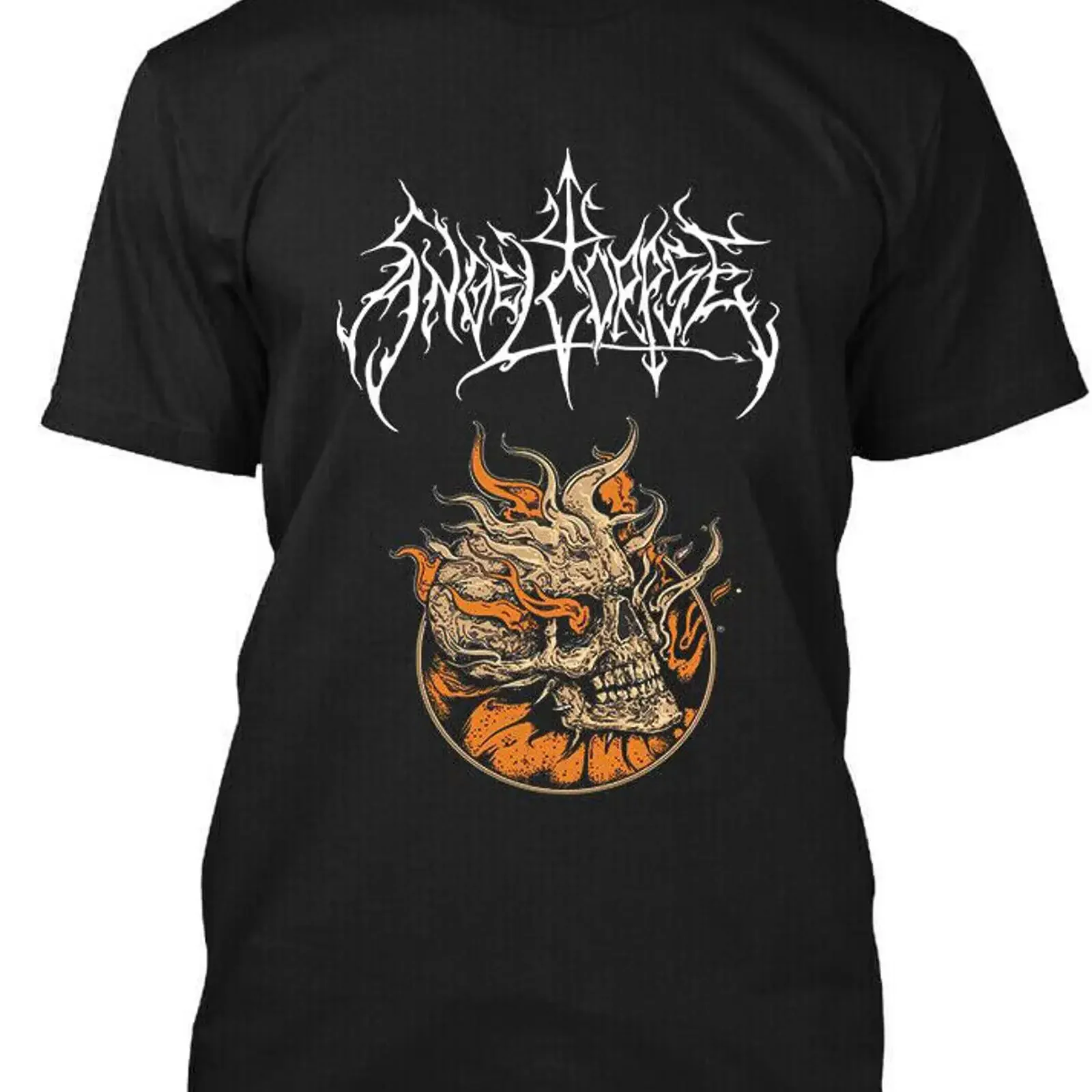 NWT Angelcorpse American Thrash Metal Band Vintage Logo T Shirt Black vintage Washed graphic Stylish Comfortable Unisex