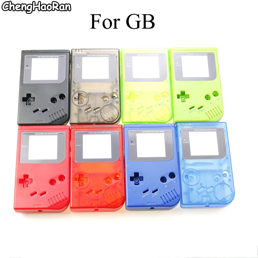 

ChengHaoRan Full shell case replacement for GB Classic game console shells cover housing with lens buttons