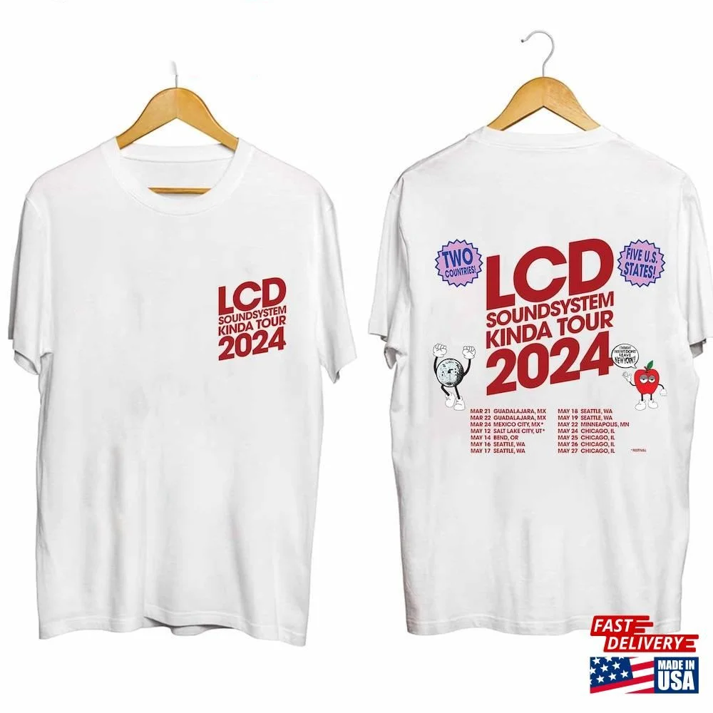 Lcd Soundsystem 2024 North American Kinda Tour T Shirt Full Size S-5XL EB2642