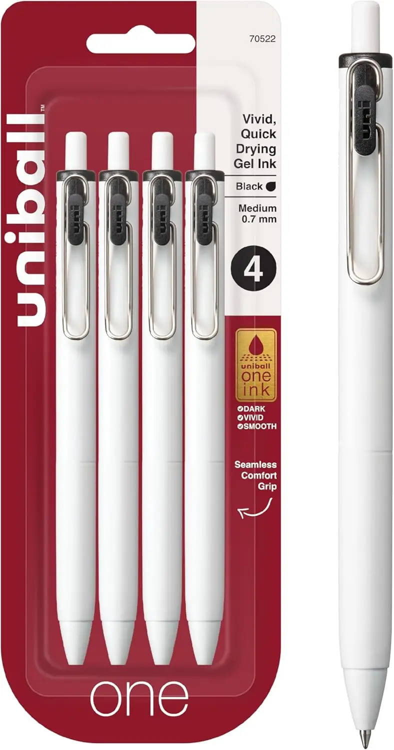 

Выдвижные гелевые ручки, упаковка из 4 штук, средние точки, устойчивые к разрушению чернила для офиса, школы и письма из Библии