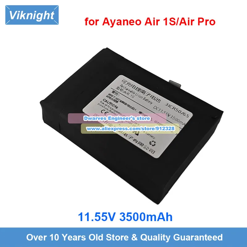 

New 11.55V 4000mAh Replacement Battery for Ayaneo Pocket Air Air 1S Air Pro Slide Air Plus Handheld Gamepad PT536169A PT545168
