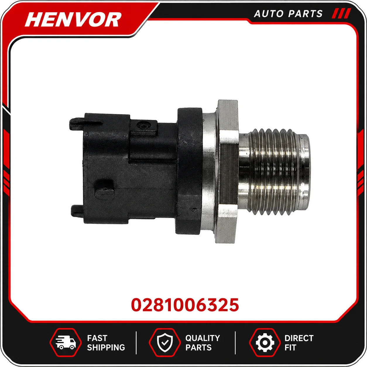 0281006325 Fuel Rail Pressure Sensor 0281002840 0281002937 0281002921 for Nissan Primastar Renault Espace Koleos Laguna Trafic