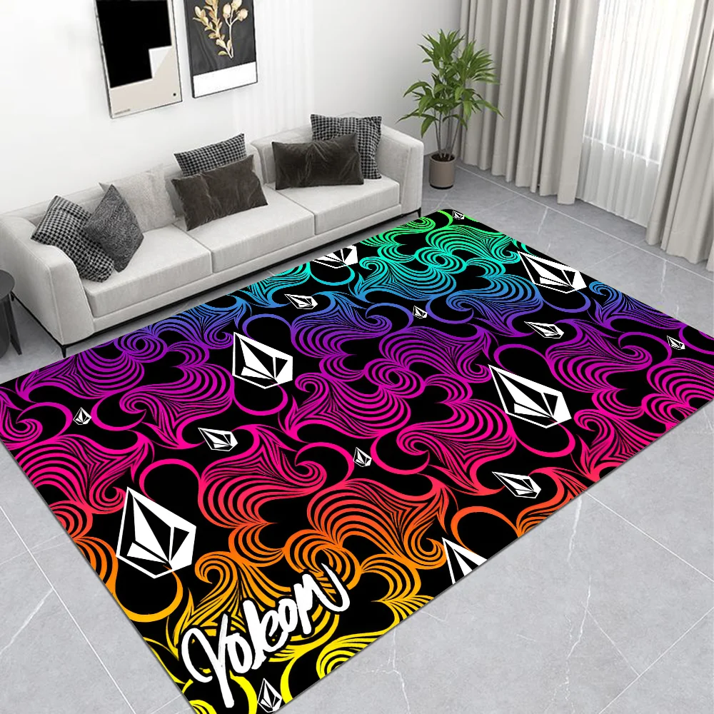 V-Volcom LOGO Floor Carpet Nordic Style Home Doormat Bathroom-Toilet Mats Bedroom Hotel Decor Mat