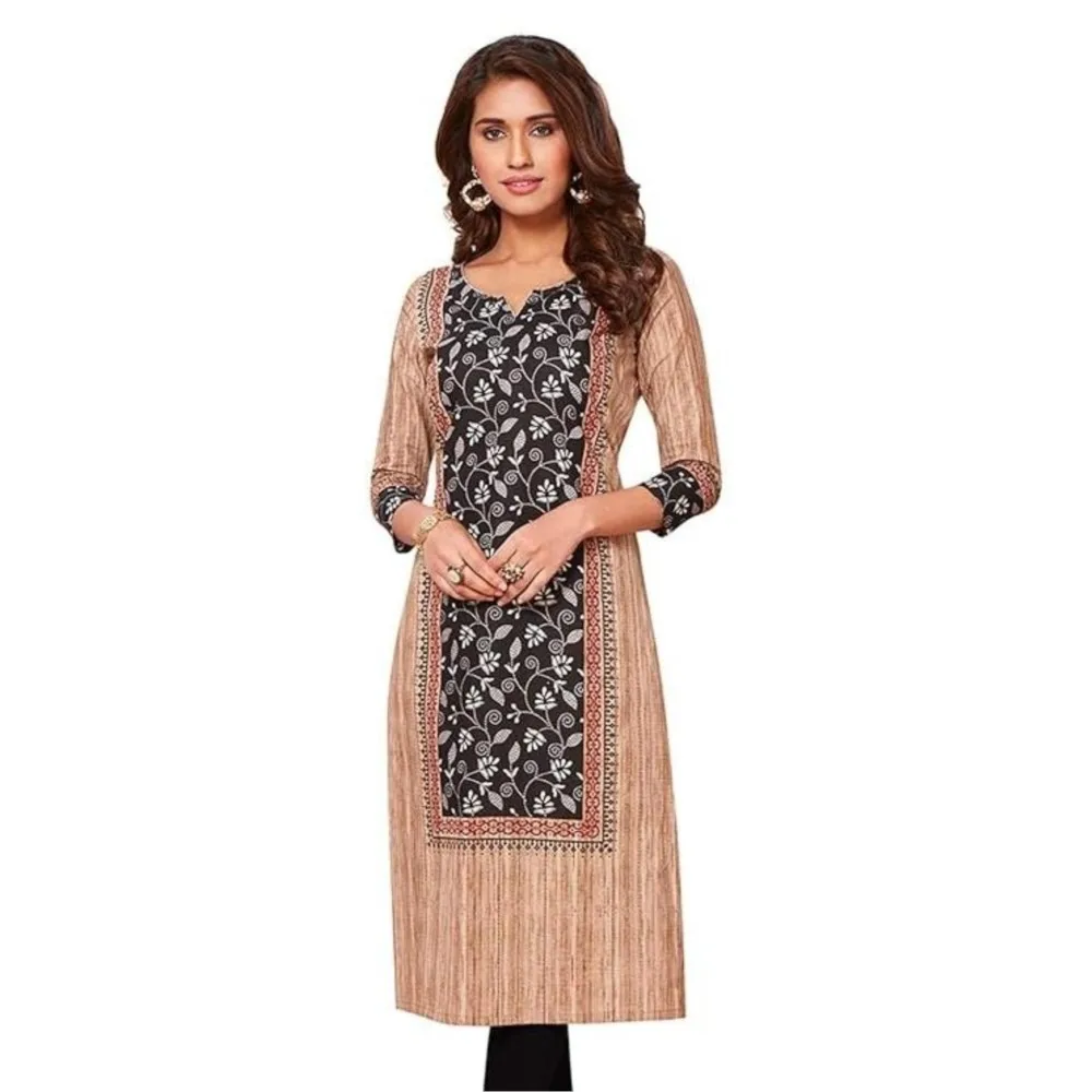 Muzułmańska sukienka Kurt, damska, modna i elegancka, z długim rękawem, o prostym kroju, codzienna, z okrągłym dekoltem, wzorzysta, abaja, luksusowa.