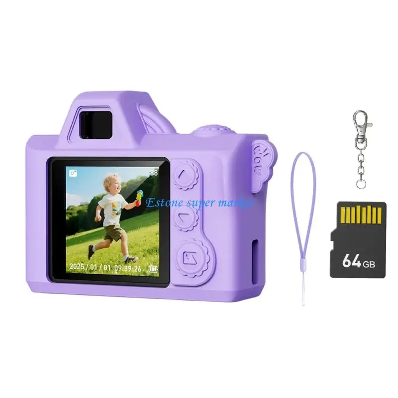 090B 64G 메모리 720P 사진 비디오로 구성된 어린이 만화 토이 카메라 포착