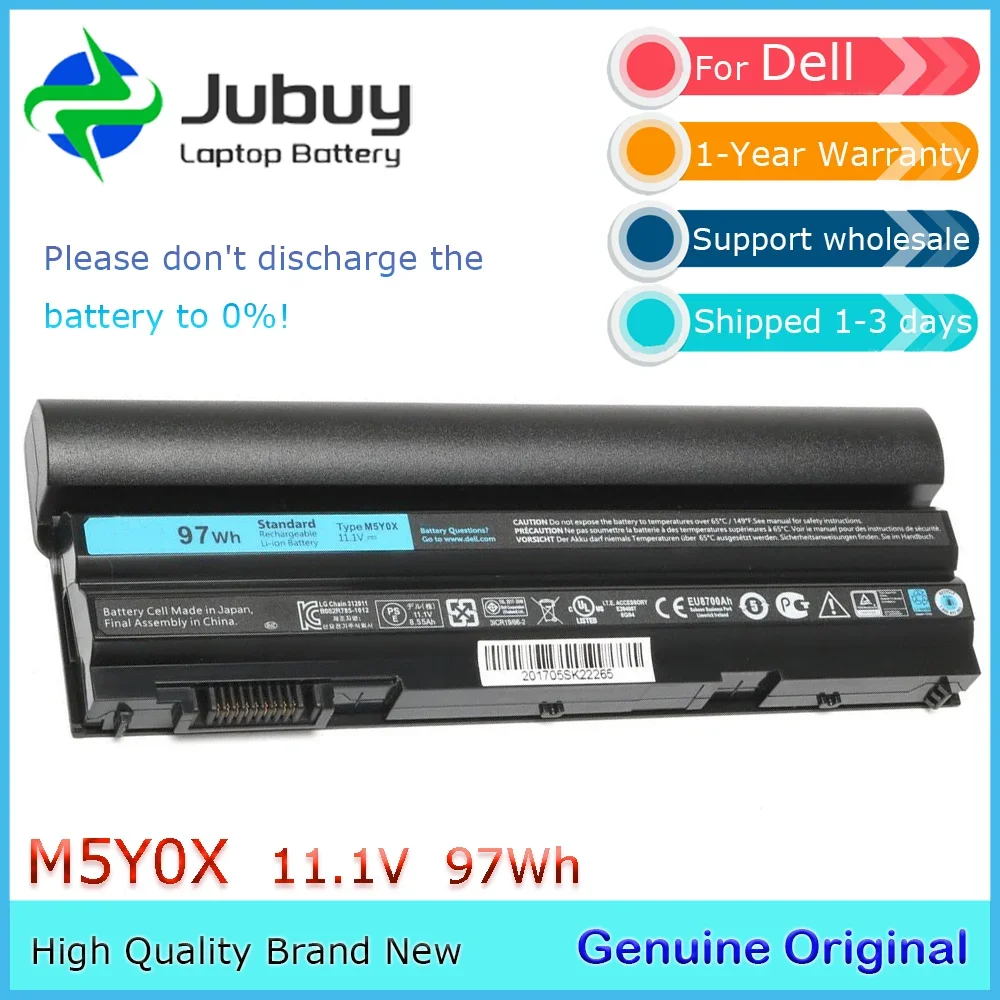 

Оригинальный аккумулятор для ноутбука 11,1 В 97 Втч M5Y0X для Dell Latitude E5420 E5430 E5520 E6420 E6430 E6520