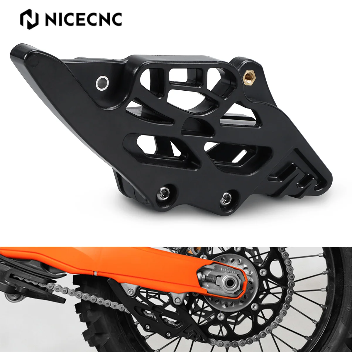 NICECNC For 2024 KTM EXC 300 EXC-F 500 450 350 SXF 450 SX 125 Husqvarna TE 300 FE 501 450 350 GasGas EC 300 250 Rear Chain Guide
