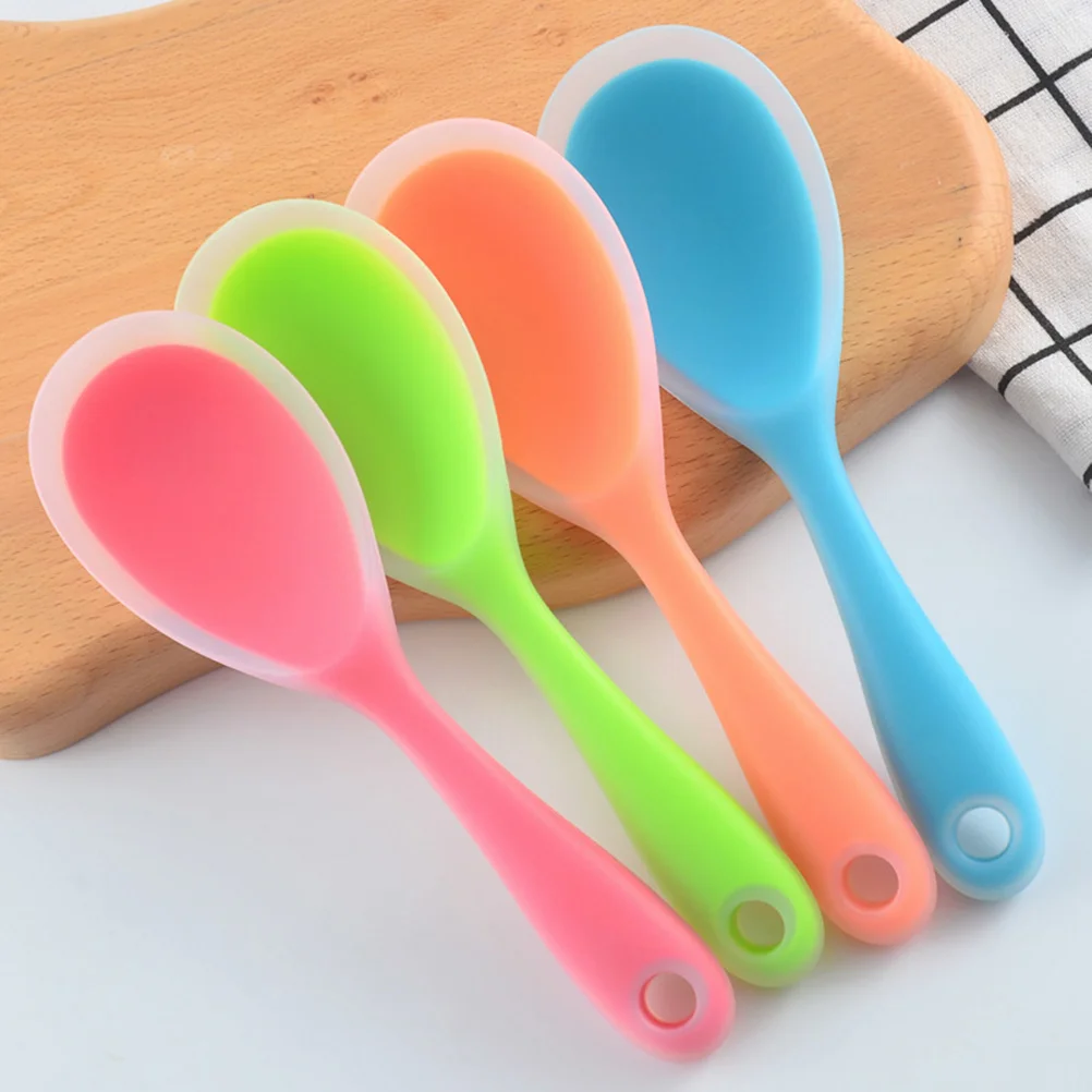 

2 Pcs Microwave Kitchen Utensils Tableware Non-stick Food Serving Scoop Cutlery