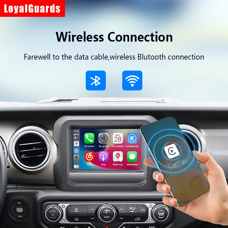 

Wireless CarPlay Adapter for LPhone Wireless Auto Car Adapter for Apple Wireless Carplay Dongle Plug Play for IPhone IOS
