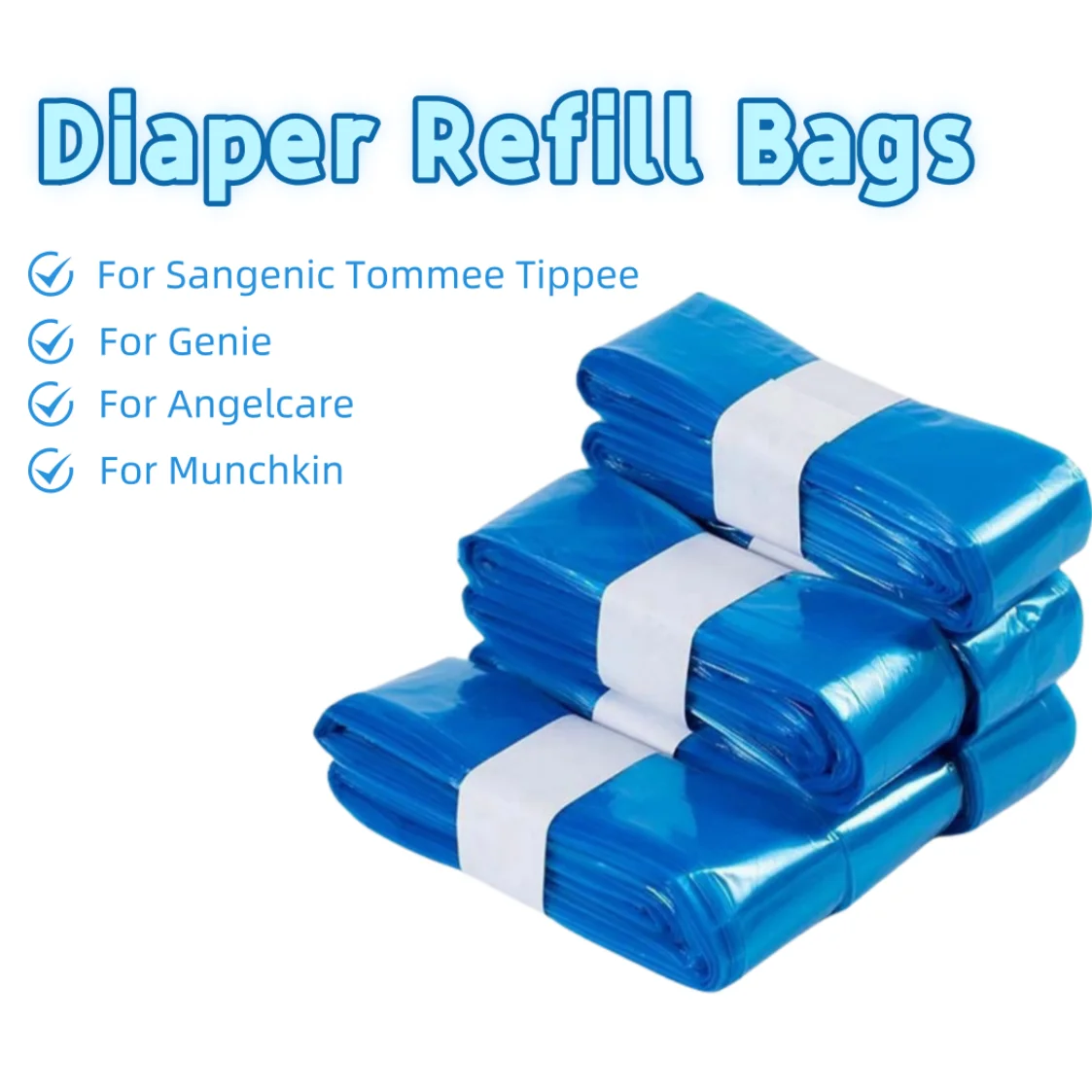 

Заправки для ведра подгузников для подгузников Sangenic Tom Me Tippee для Genie for Angelcare для Munchkin