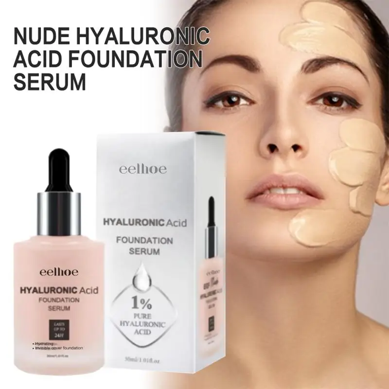 Professional Hyaluronic Acid Foundation Full Coverage Liquid Foundation Face Liquid Foundation Liquid Foundation