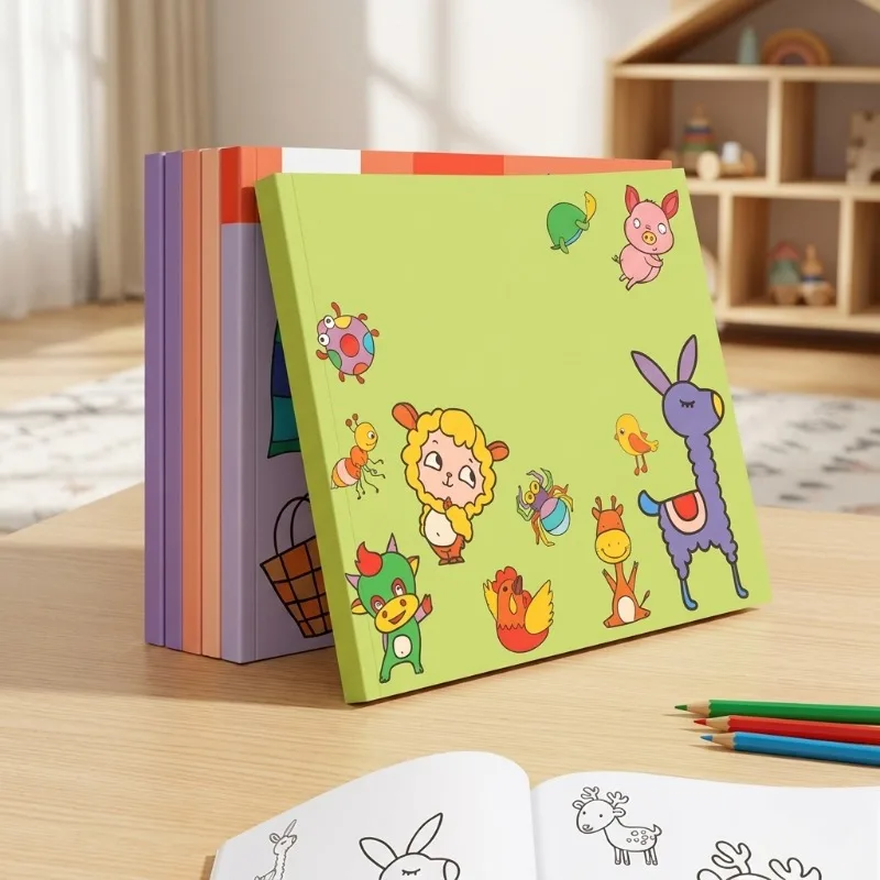 Early Education Coloring Book Drawing Book for Kids  Kindergarten Toddler Graffiti Painting Learning Coloring Notebook