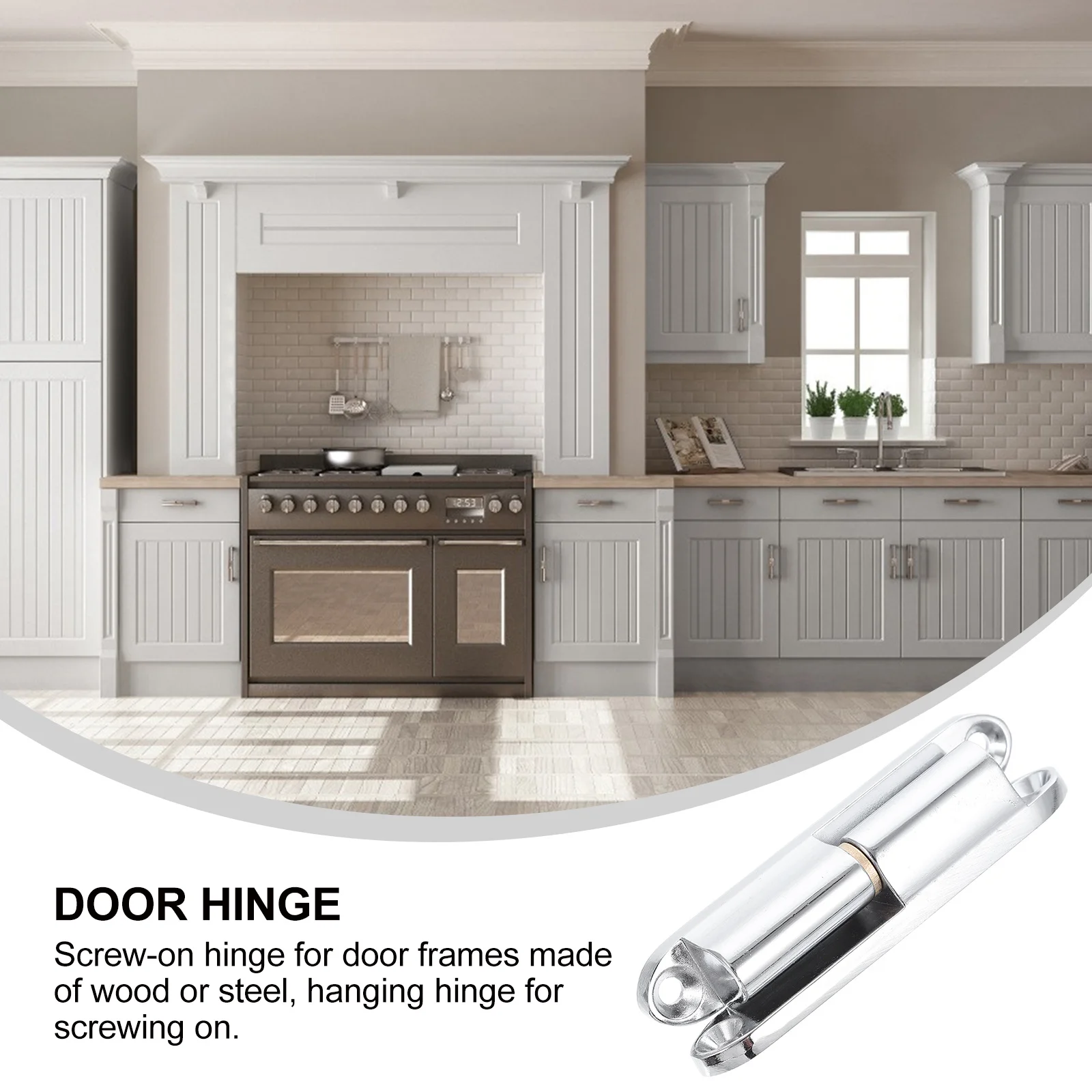 

2Pcs Door Hinge Heavy Duty Zinc Alloy Furniture Hardware Silent Smooth Screw On Strong Load Metal Travel Hinges Hardwares