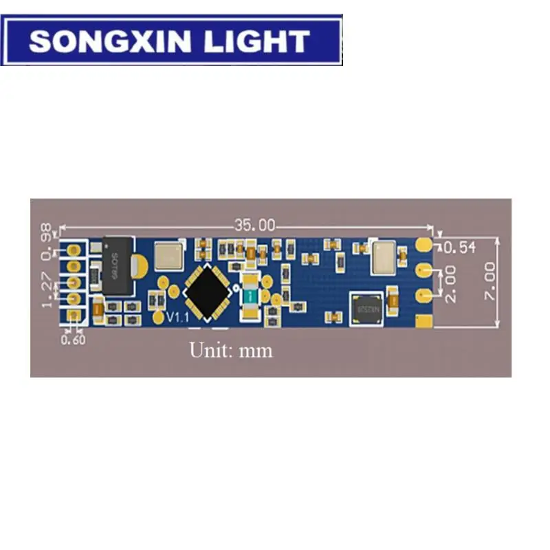 Hi-Link Nuovo HLK-LD2410 5V Mini ad alta sensibilità 24GHz Sensore di stato di presenza umana Modulo radar Elettronico di consumo